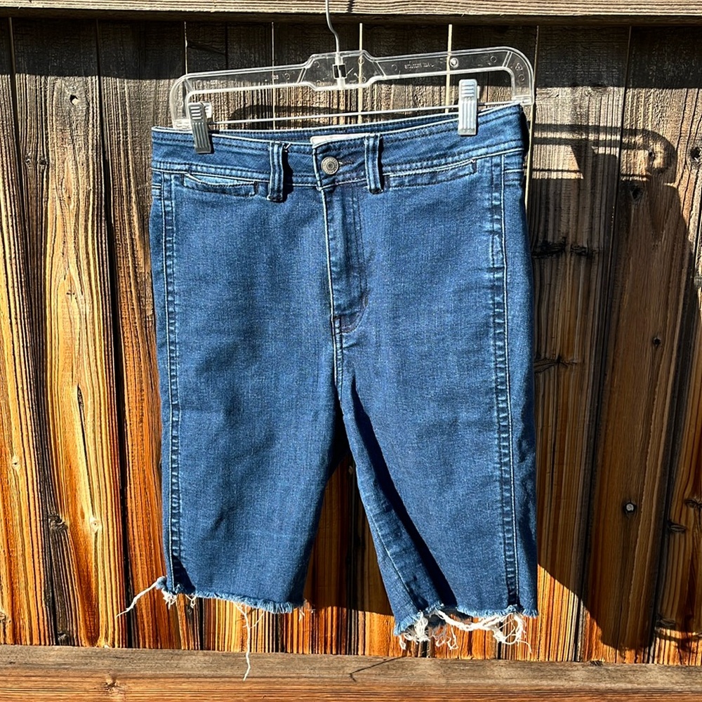 Free People high rise long shorts